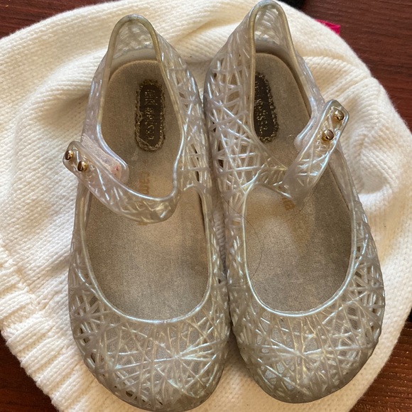 Mini Melissa Other - Mini Melissa Campana sz 8 toddler girl silver zig zag shoes designer shoes